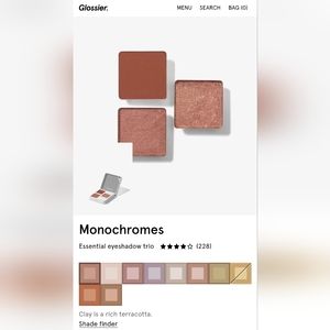 Glossier Monochromes Essential Eyeshadow Trio